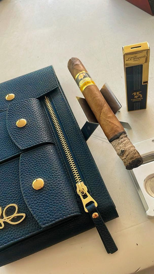 Blue Leather Cigar Pooch