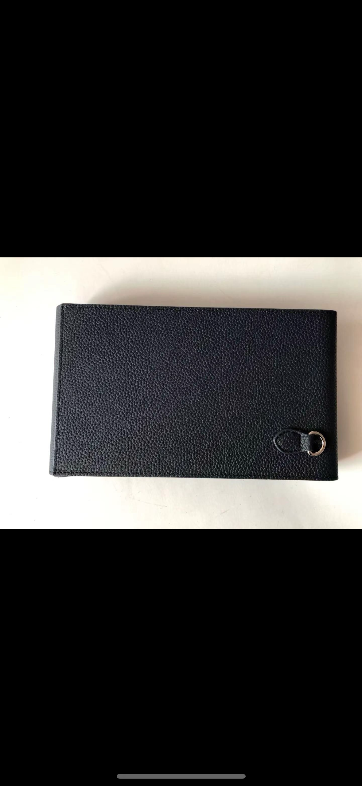 Blue Italian Leather Pooch, cigar case