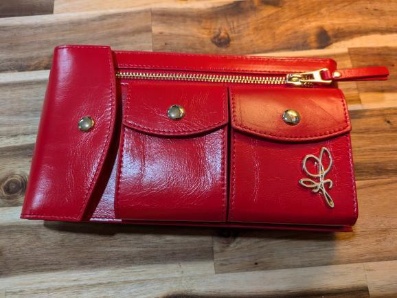 Old English Red Leather Pooch (Limited Edition)