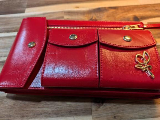 Old English Red Leather Pooch (Limited Edition)